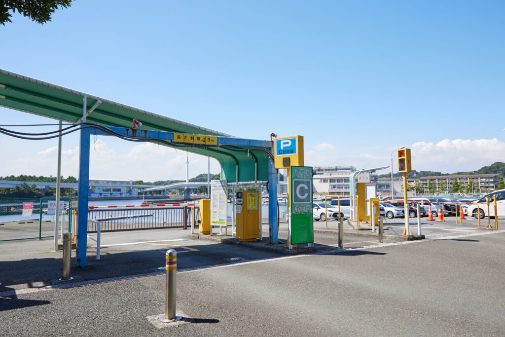駐車場Cの入り口